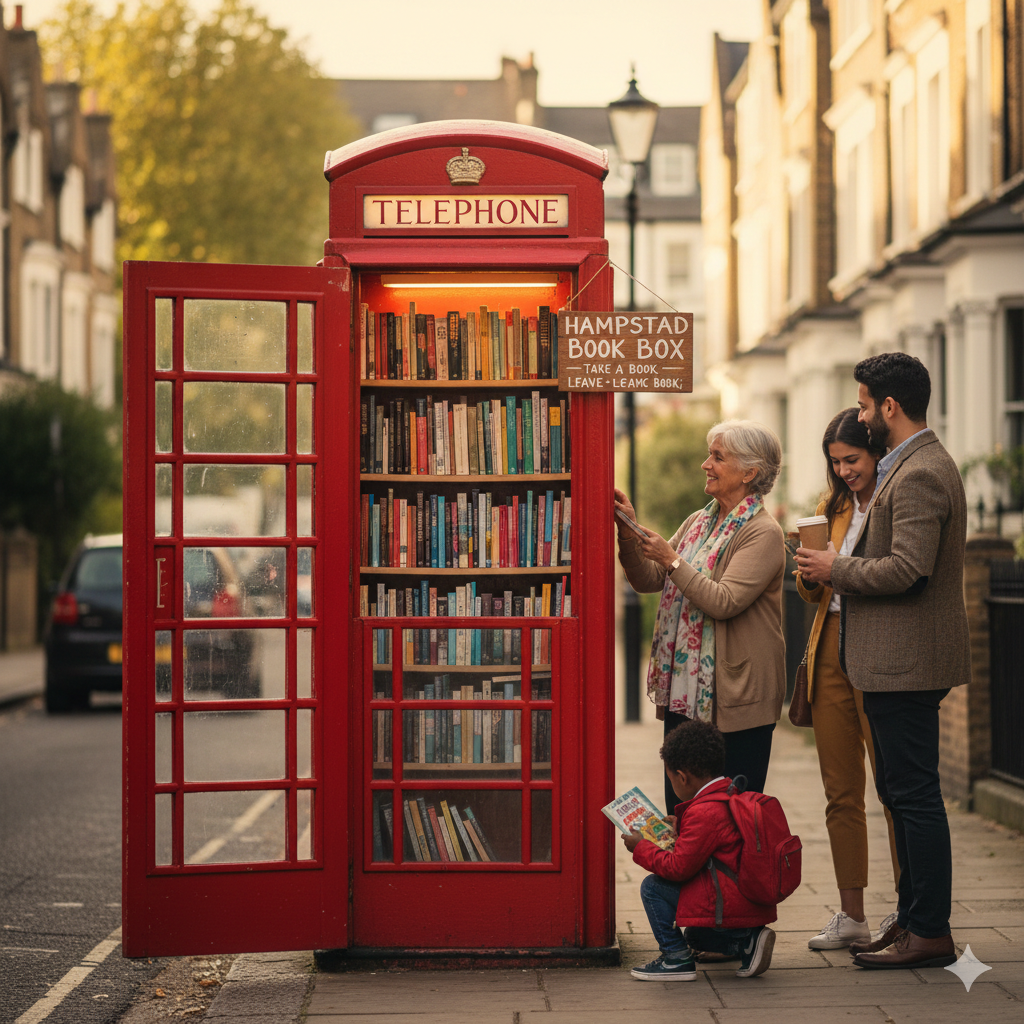 Iconic London Phone Boxes Repurposed into Community Hubs