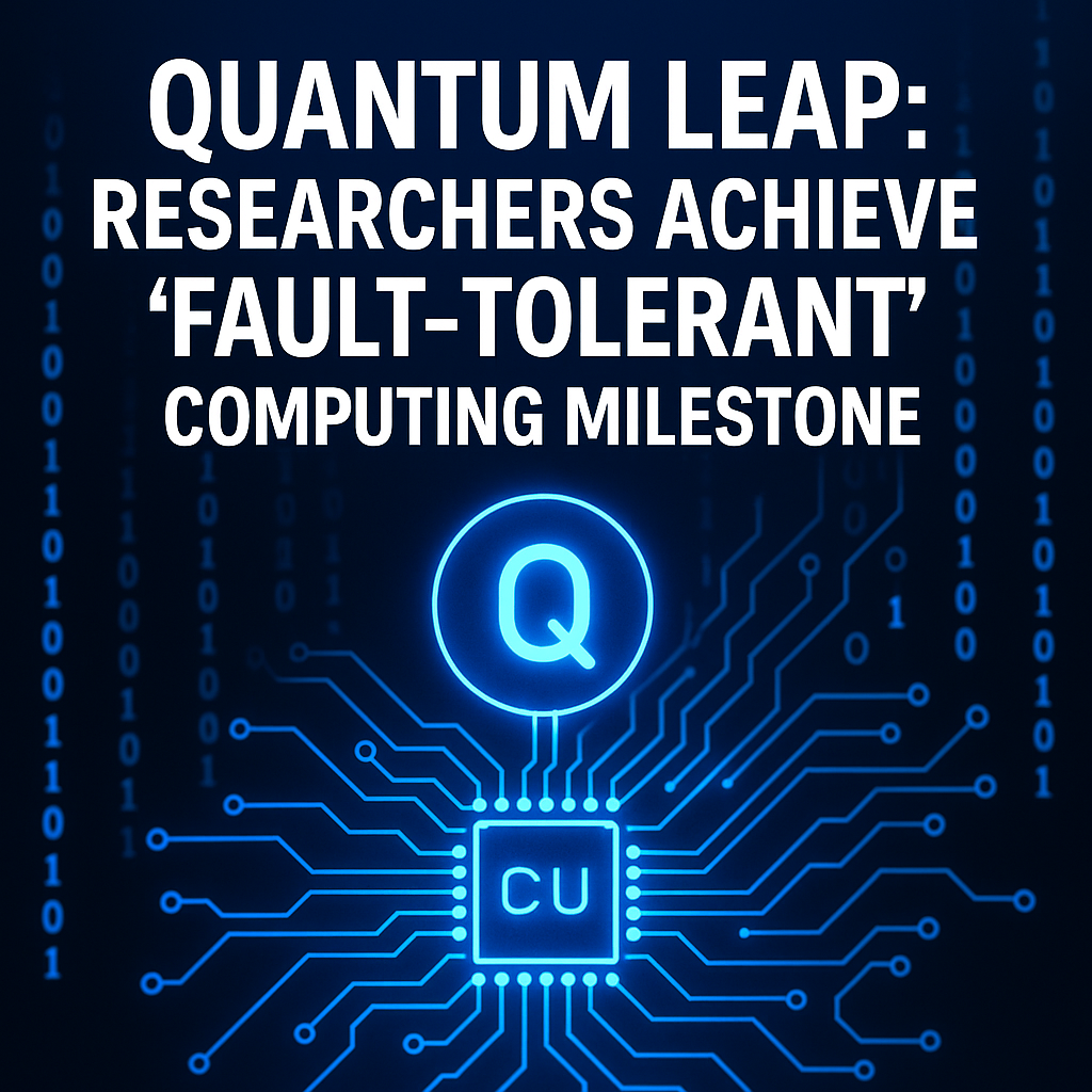 Quantum Leap: Researchers Achieve ‘Fault-Tolerant’ Computing Milestone