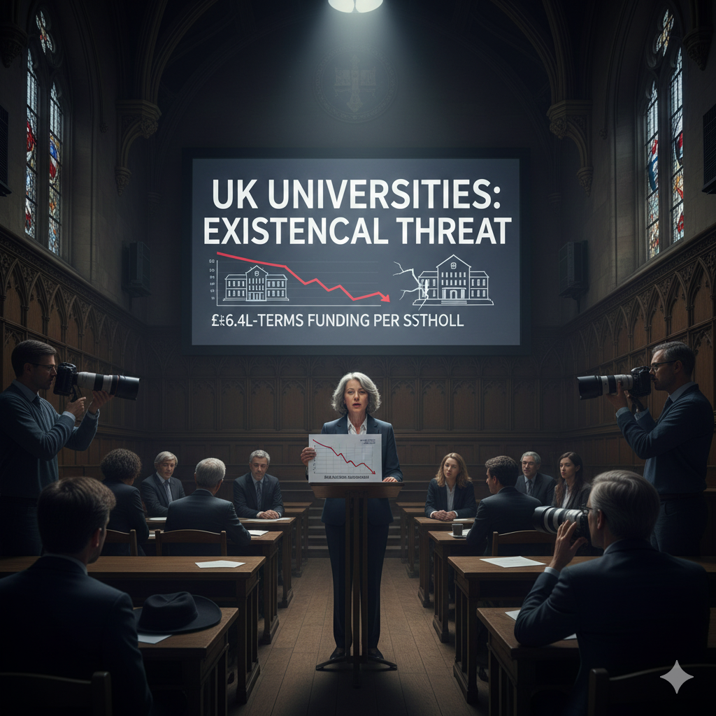 UK Universities Face £6.4 Billion Funding Gap, Warn of “Existential Threat” to Quality