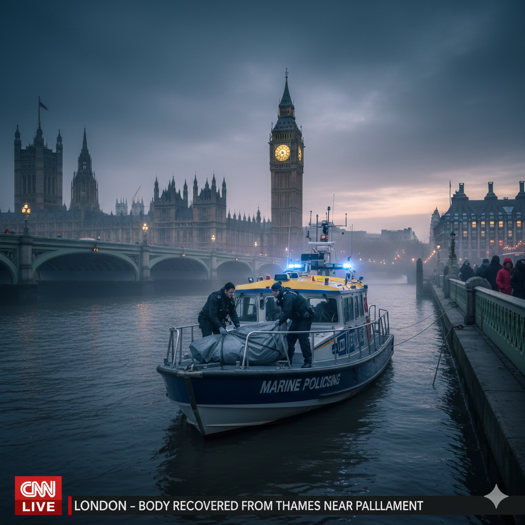 Mystery Near Parliament: Body Recovered from Thames at Westminster