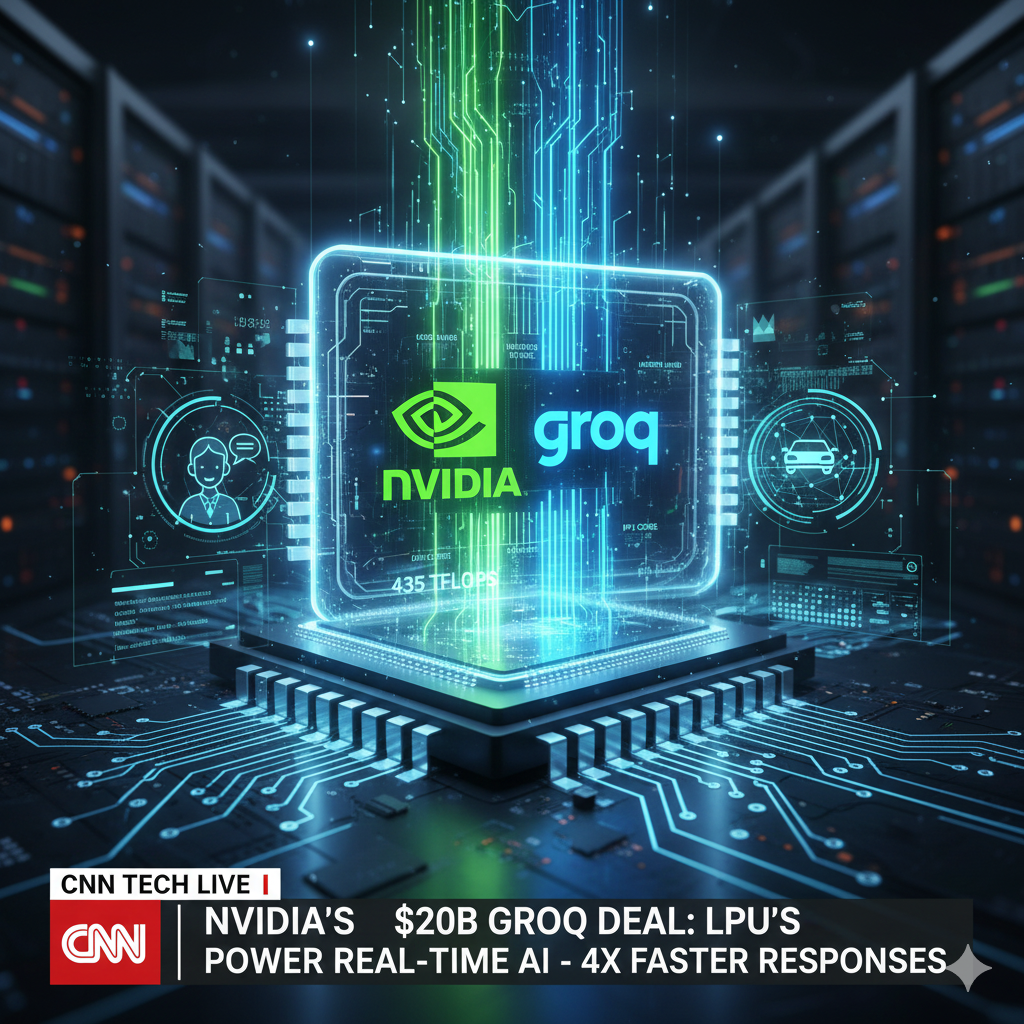 Nvidia’s $20 Billion Bet: Giant Licenses Groq’s LPU Tech to Dominate Real-Time AI