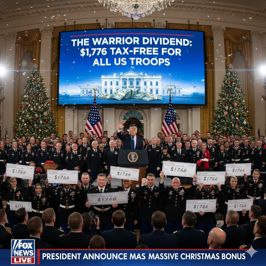 🇺🇸 Warrior Dividend Trump Announces $1,776 Bonus for 1.4 Million Troops