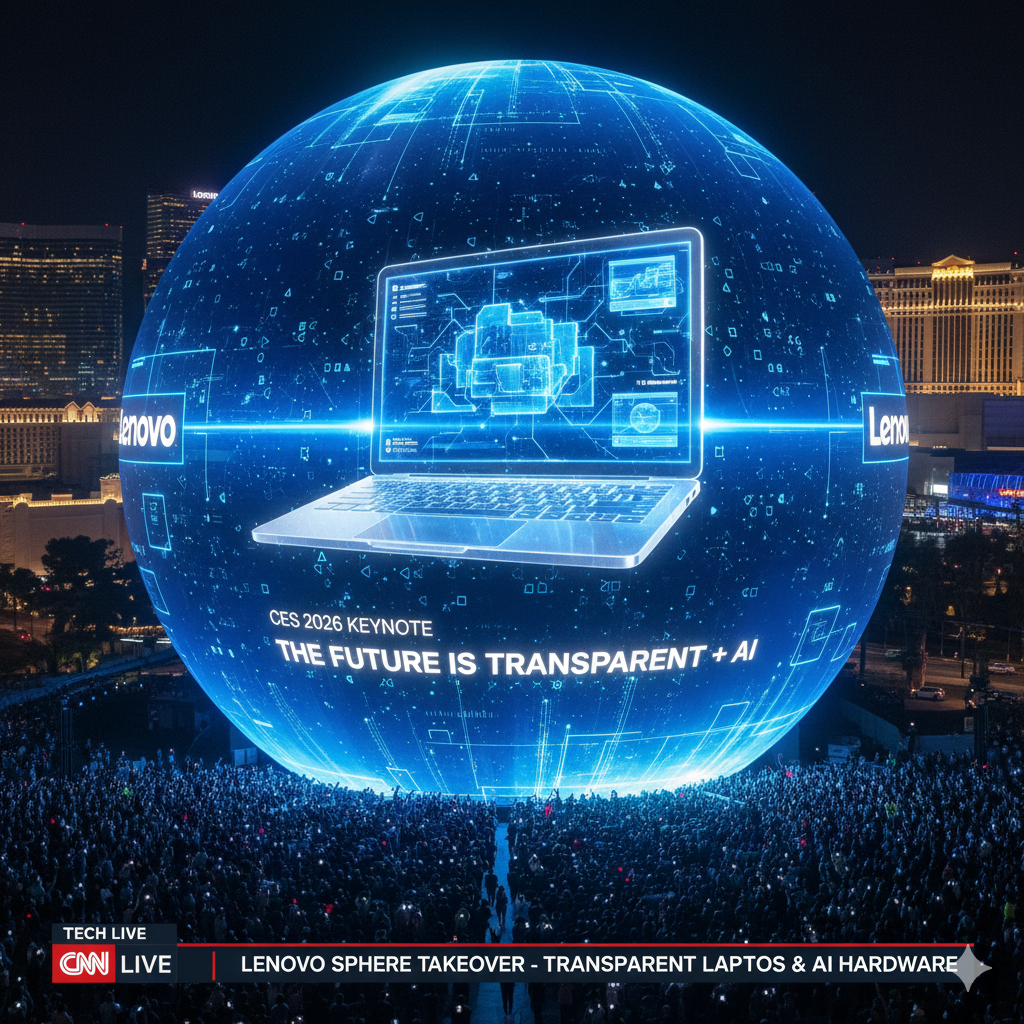 Lenovo Dominates the Sphere: Transparent Laptops & AI-Native Hardware to Electrify CES 2026 Keynote