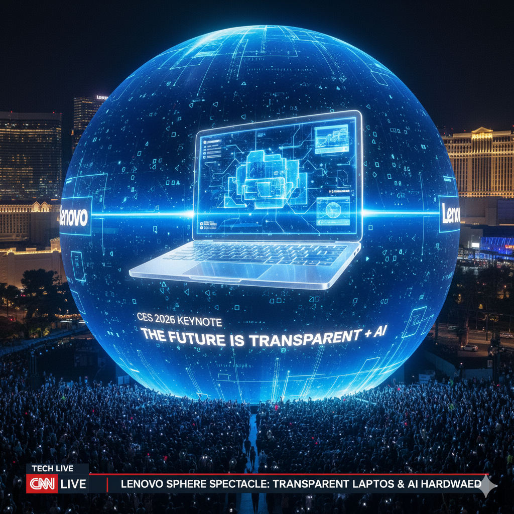 Lenovo’s Sphere Spectacle: The Transparent Laptop Becomes Reality