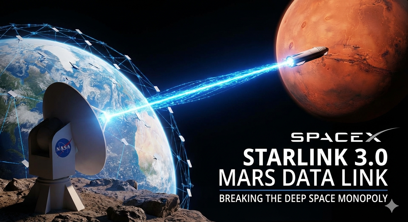 SpaceX’s Starlink 3.0 Achieves Historic Mars Data Link, Breaking NASA’s Deep Space Monopoly