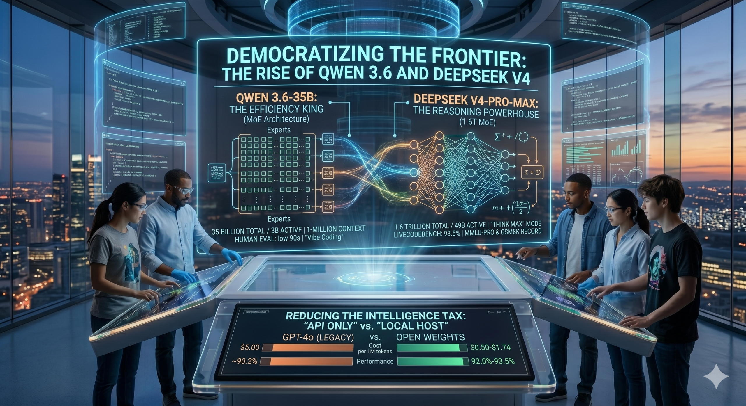 Democratizing the Frontier: The Rise of Qwen 3.6 and DeepSeek V4