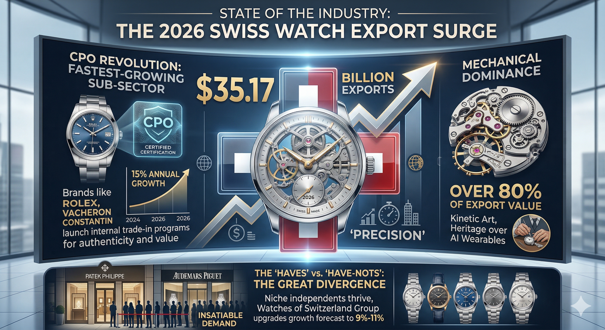 State of the Industry: The 2026 Swiss Watch Export Surge