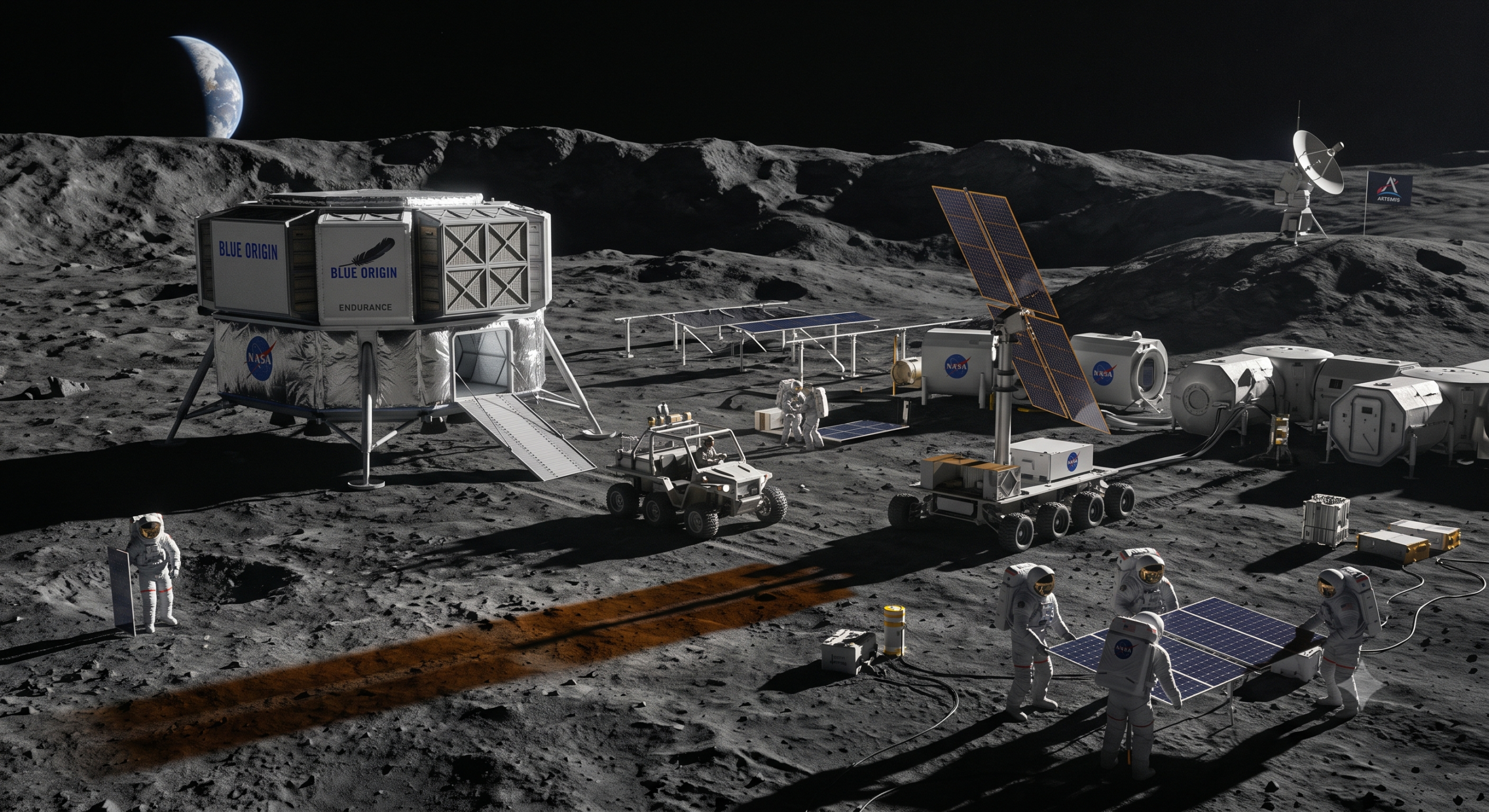 Foundation of Artemis: NASA Unveils Multi-Billion Dollar Plan for First Southern Polar Moon Base